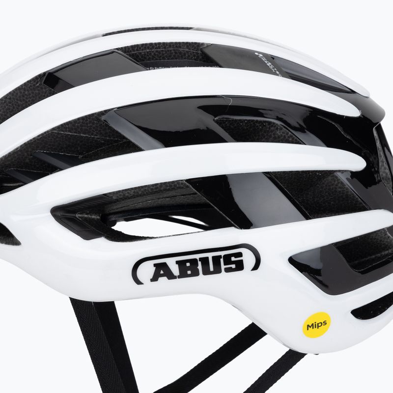 Dviračio šalmas ABUS Airbreaker 2.0 Mips shiny white 7