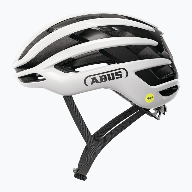 Dviračio šalmas ABUS Airbreaker 2.0 Mips shiny white 2