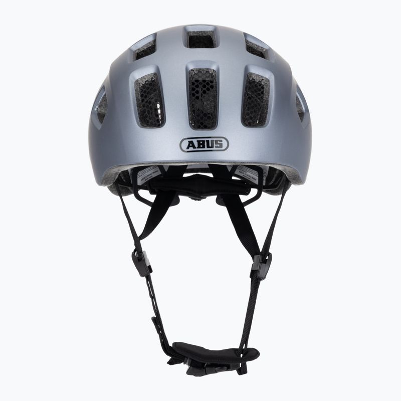 Vaikiškas dviratininko šalmas ABUS Youn-I 2.0 graphite silver 2