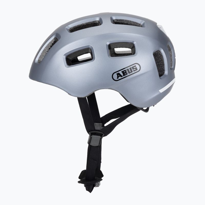 Vaikiškas dviratininko šalmas ABUS Youn-I 2.0 graphite silver 3