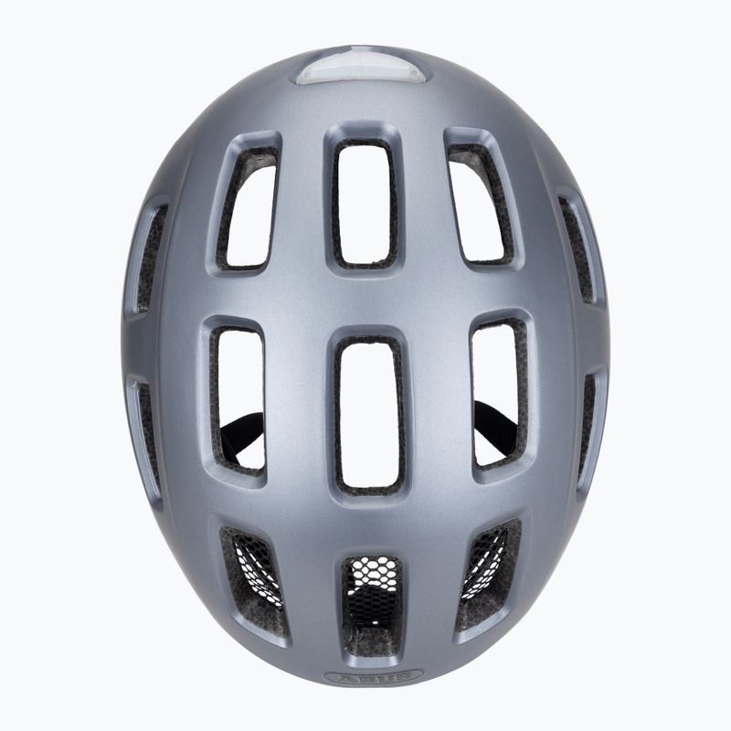 Vaikiškas dviratininko šalmas ABUS Youn-I 2.0 graphite silver 6