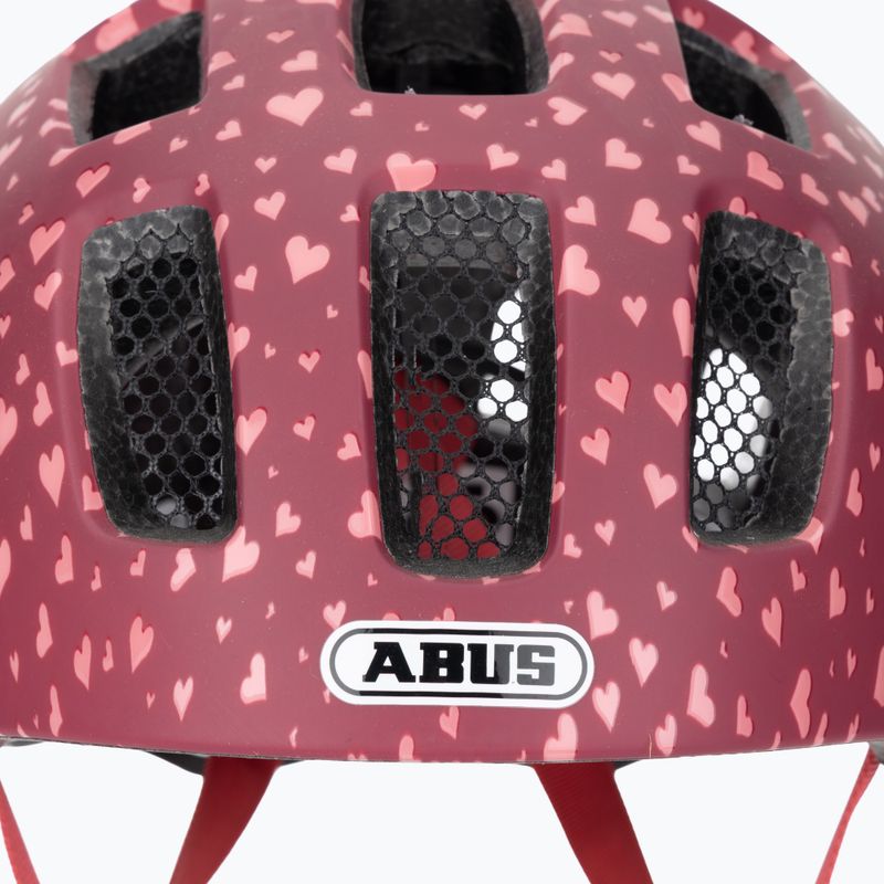 Vaikiškas dviračio šalmas ABUS Youn-I 2.0 cherry heart 7