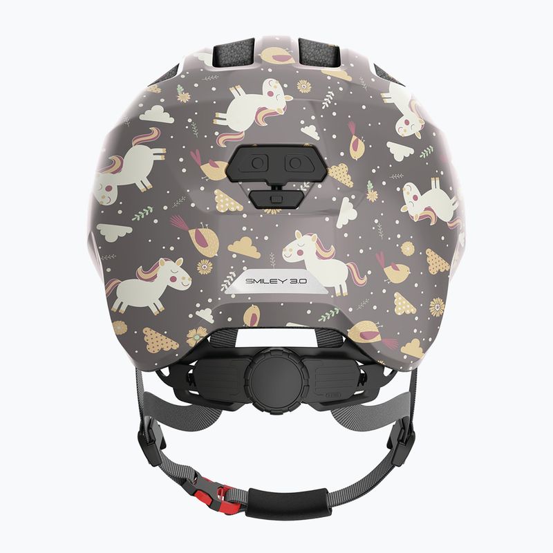 Vaikiška dviratininko šalmas ABUS Smiley 3.0 grey horse 3