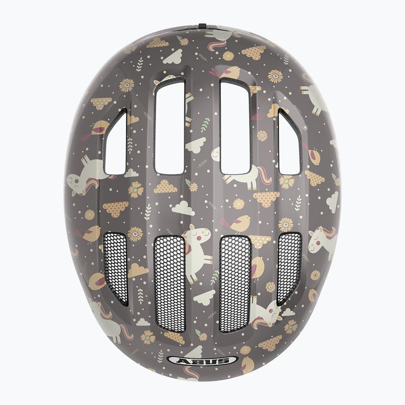 Vaikiška dviratininko šalmas ABUS Smiley 3.0 grey horse 4