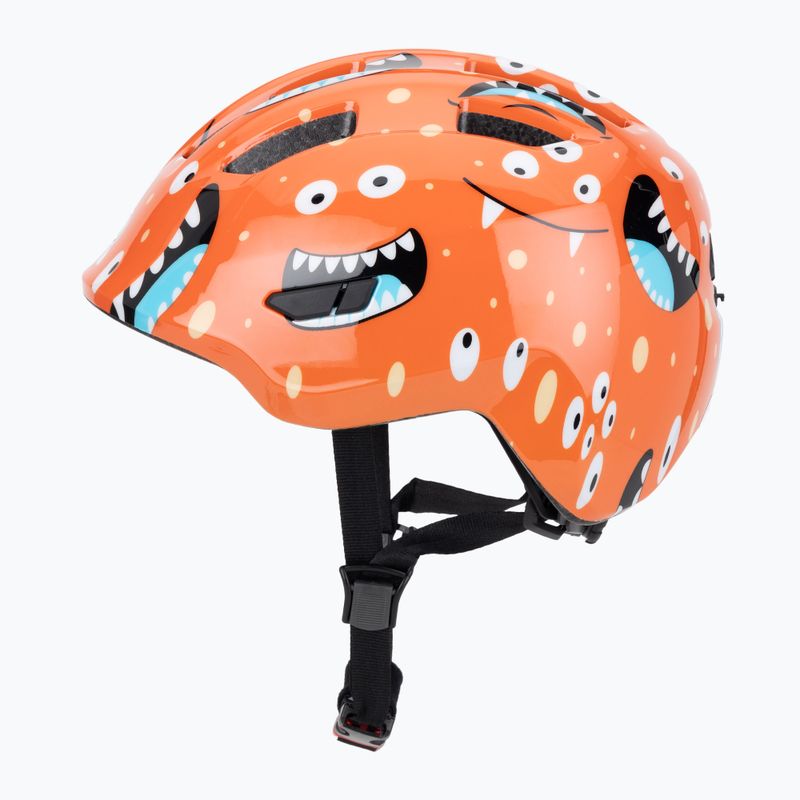 Vaikiškas dviratininko šalmas ABUS Smiley 3.0 orange monster 3