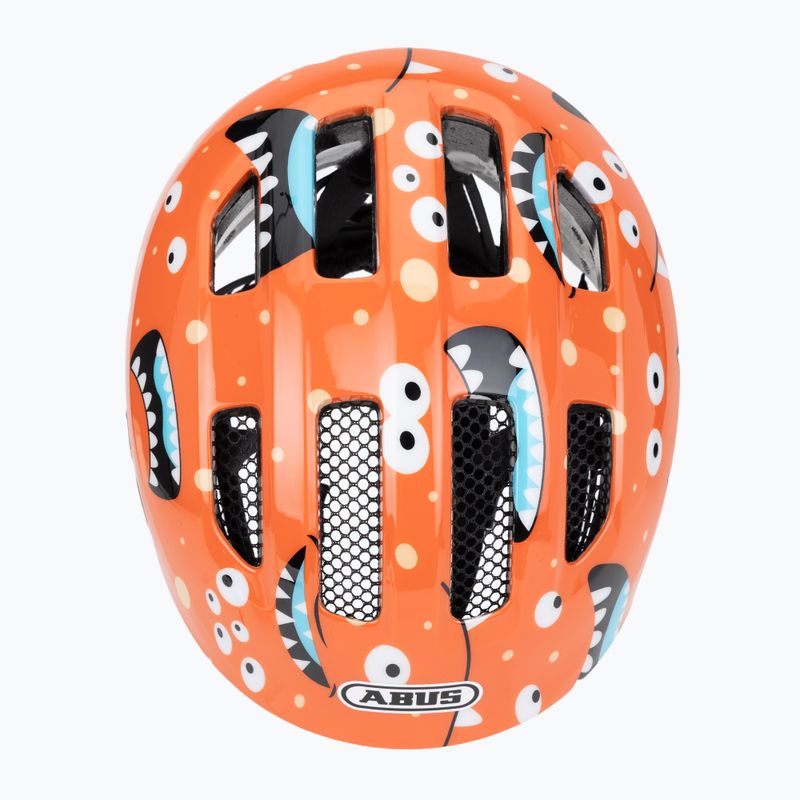 Vaikiškas dviratininko šalmas ABUS Smiley 3.0 orange monster 6