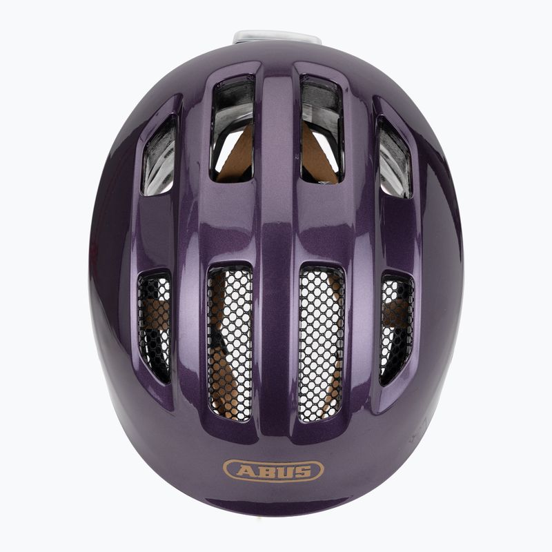 Vaikiškas dviračio šalmas ABUS Smiley 3.0 ACE LED royal purple 6