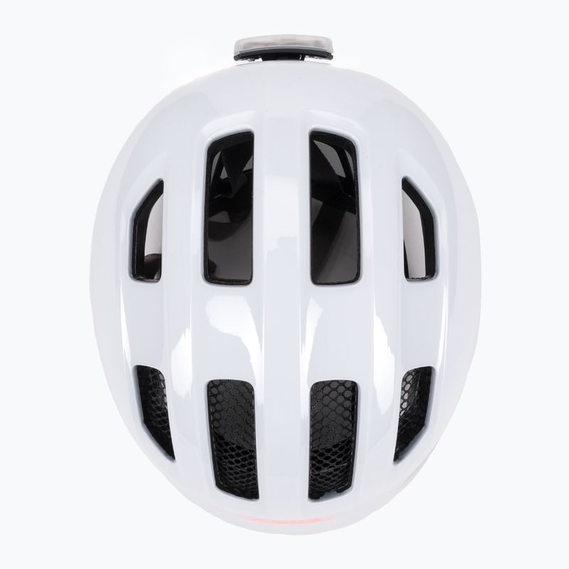 ABUS vaikiškas dviratininko šalmas Smiley 3.0 ACE LED blizgantis baltas 6