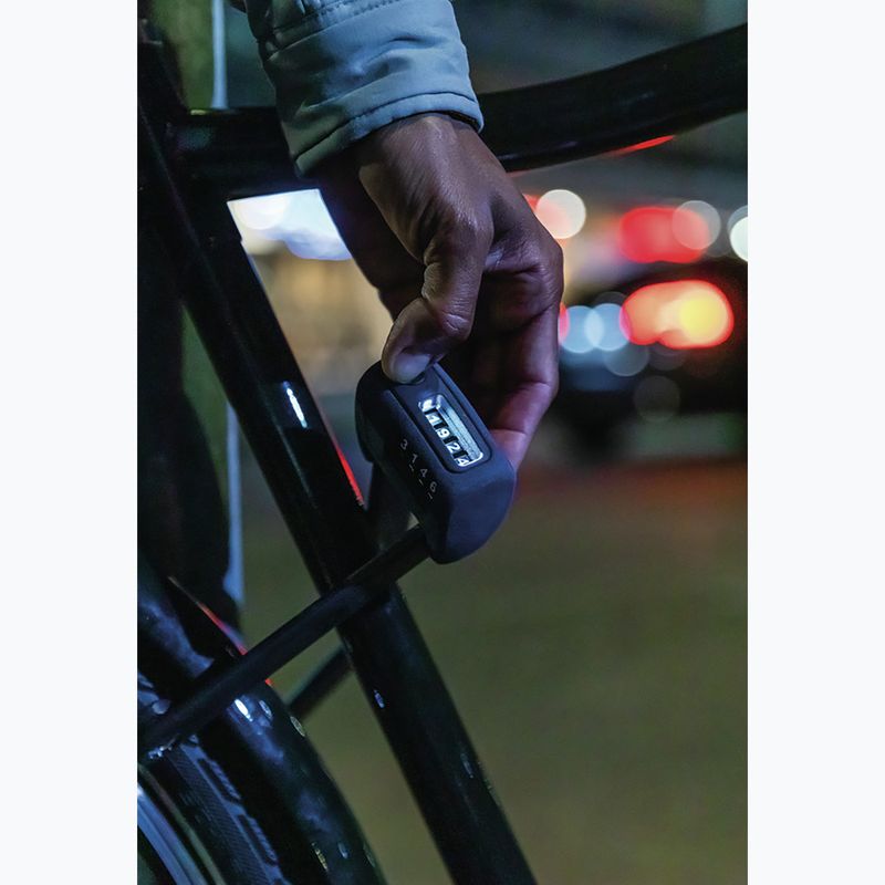 Dviračio spyna ABUS Burgundy Combo 6000C/90 LED SH black 4