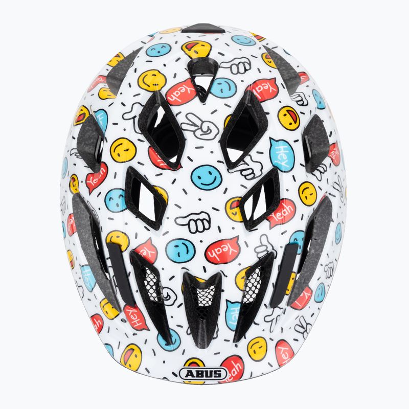 Vaikiškas dviratininko šalmas ABUS Smooty 2.0 white smiley 6