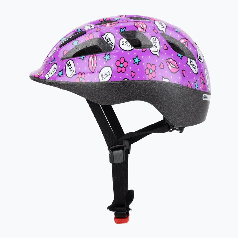 Vaikiškas dviratininko šalmas ABUS Smooty 2.0 purple kisses 3