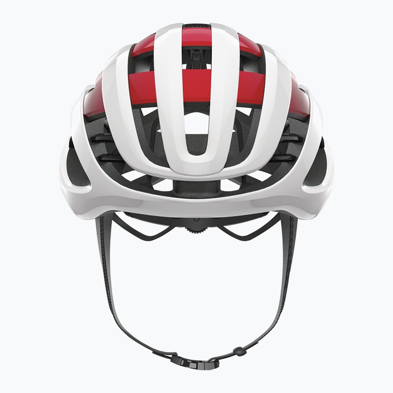 ABUS AirBreaker dviratininko šalmas baltas/raudonas 6