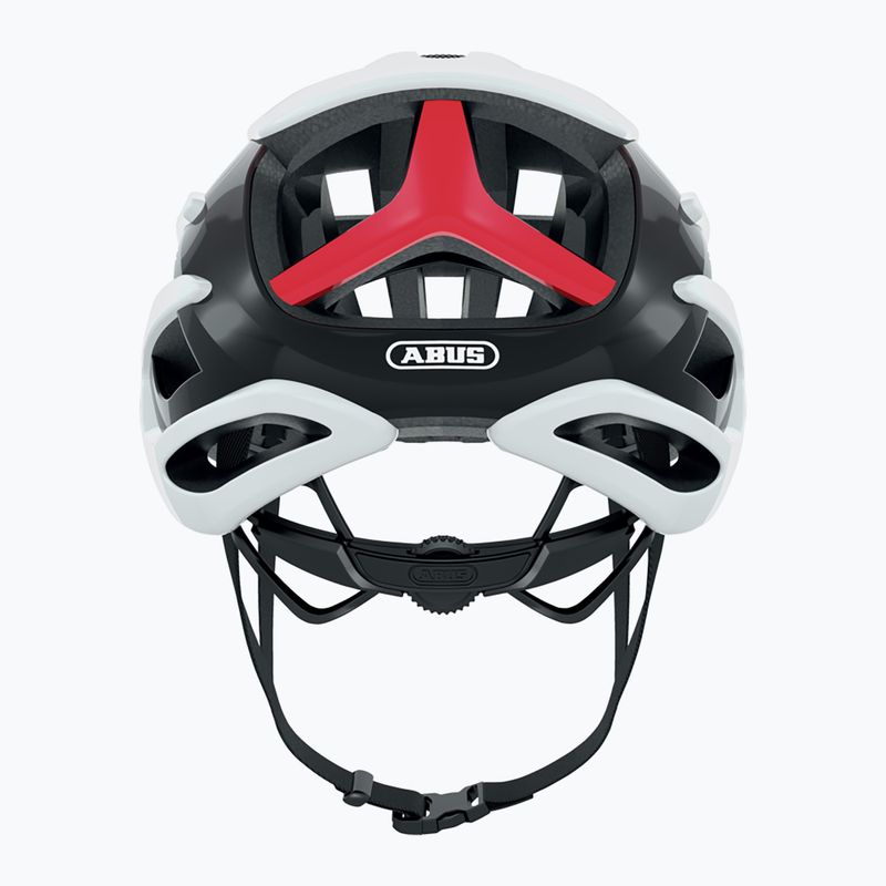 ABUS AirBreaker dviratininko šalmas baltas/raudonas 8
