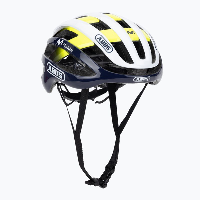 Dviračio šalmas ABUS AirBreaker Movistar Team 24 navy/yellow/white