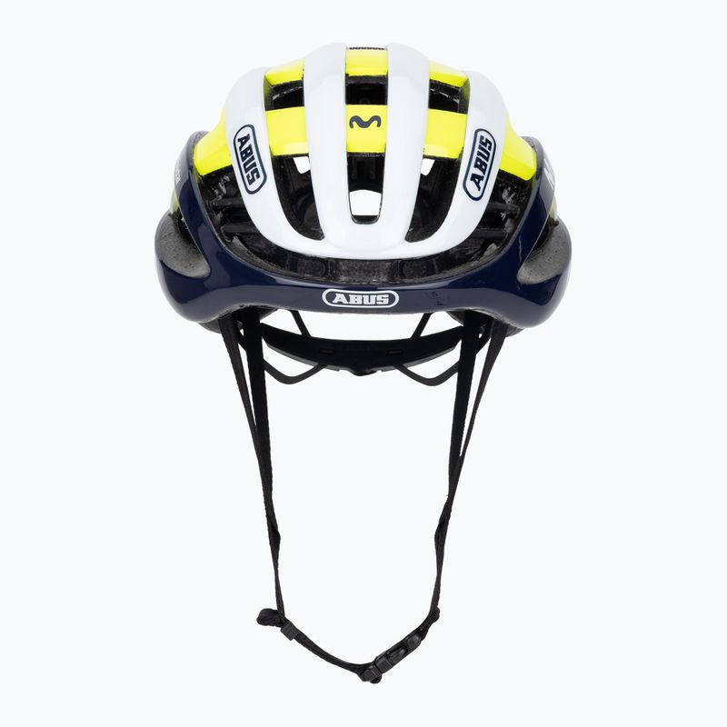 Dviračio šalmas ABUS AirBreaker Movistar Team 24 navy/yellow/white 2