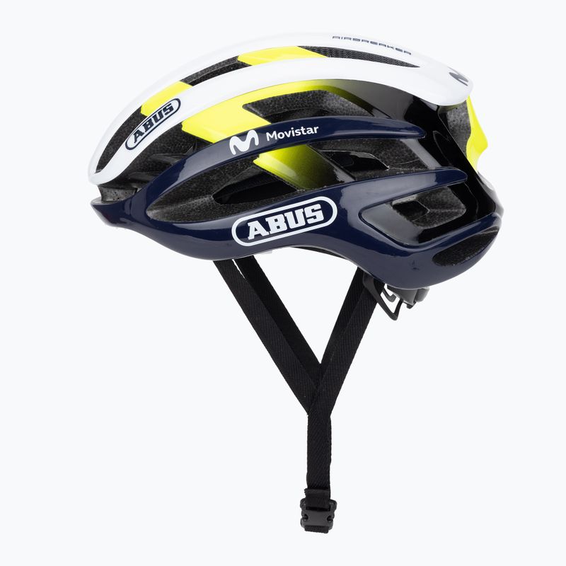 Dviračio šalmas ABUS AirBreaker Movistar Team 24 navy/yellow/white 3