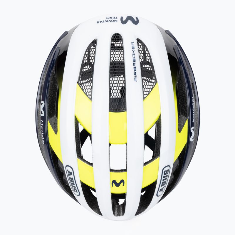 Dviračio šalmas ABUS AirBreaker Movistar Team 24 navy/yellow/white 6