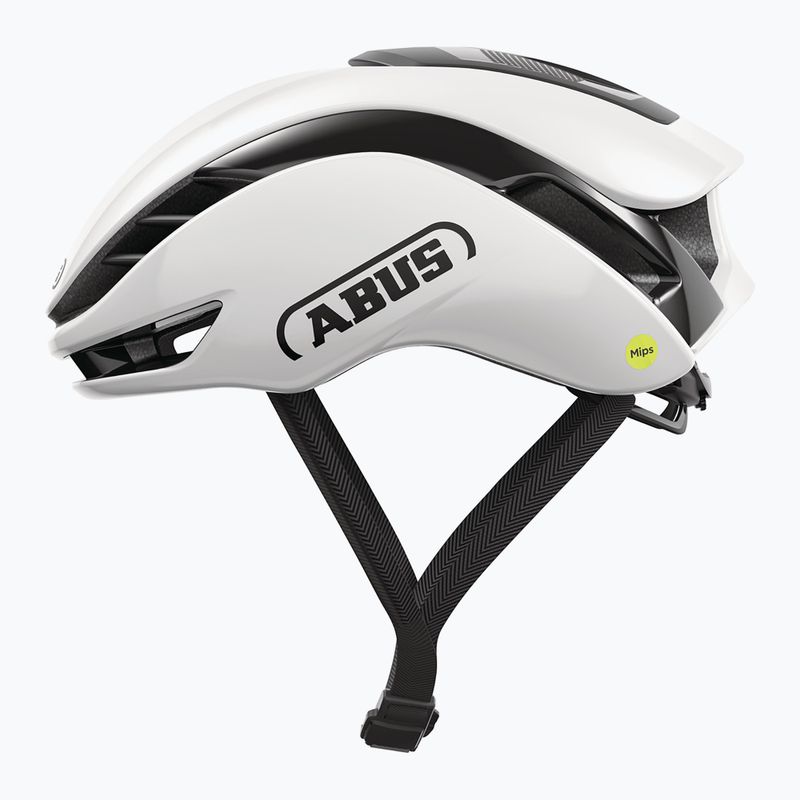Dviračio šalmas ABUS Gamechanger 2.0 MIPS shiny white 2