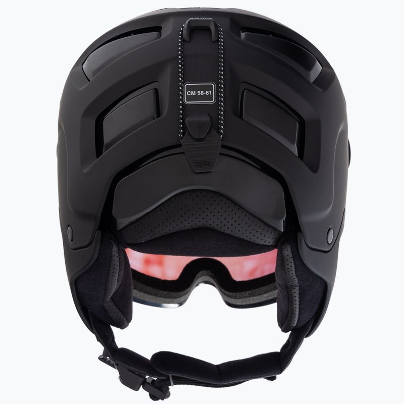 Alpina Attelas Visor QVM slidinėjimo šalmas juodas matinis 3