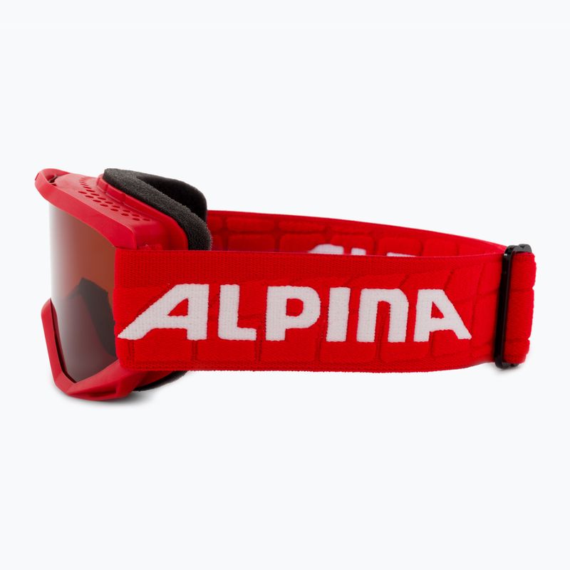 Alpina Piney red matiniai/oranžiniai vaikiški slidinėjimo akiniai 4