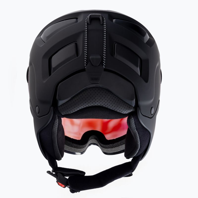 Alpina Attelas Visor QVM juodas matinis/sidabrinis slidinėjimo šalmas 3