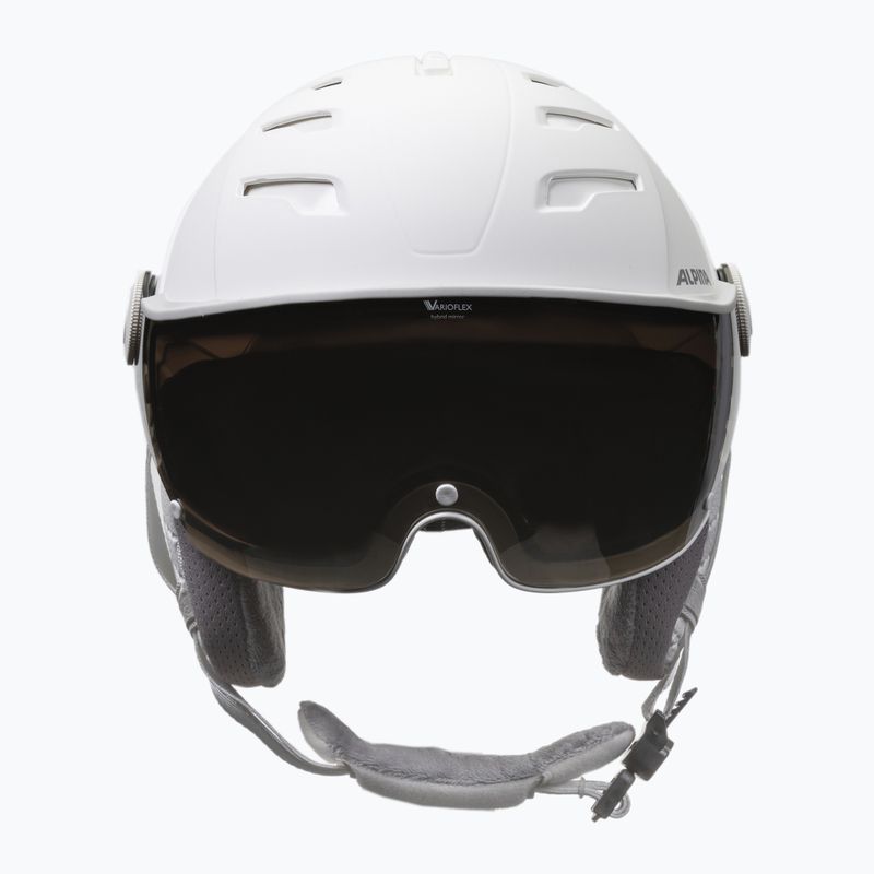 Alpina Jump 2.0 VM slidinėjimo šalmas baltas/pilkas matinis 10