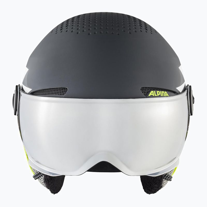 Alpina vaikiškas slidinėjimo šalmas Zupo Visor Q-Lite charcoal/neon matt 10