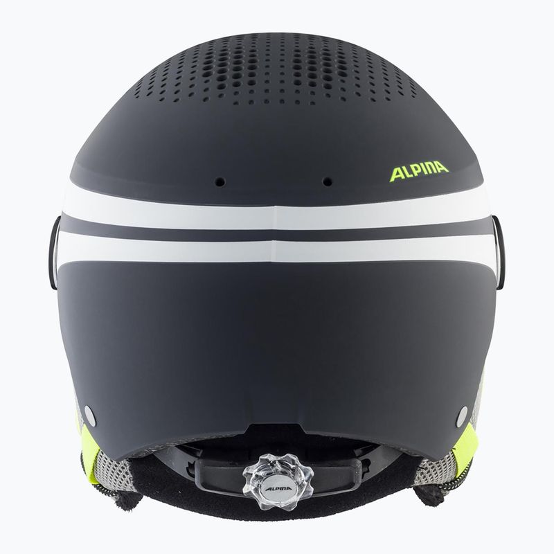 Alpina vaikiškas slidinėjimo šalmas Zupo Visor Q-Lite charcoal/neon matt 12