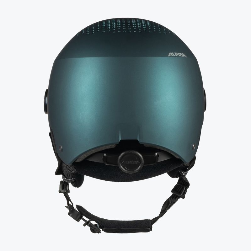 Alpina Arber Visor Q Lite slidinėjimo šalmas benzininis/žalias matinis 3