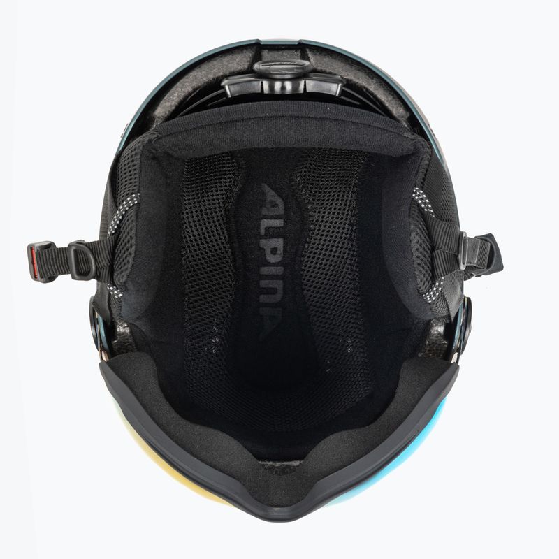 Alpina Arber Visor Q Lite slidinėjimo šalmas benzininis/žalias matinis 5