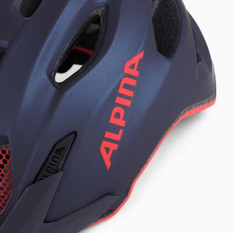 Alpina Carapax indigo matinis vaikiškas dviratininko šalmas 7