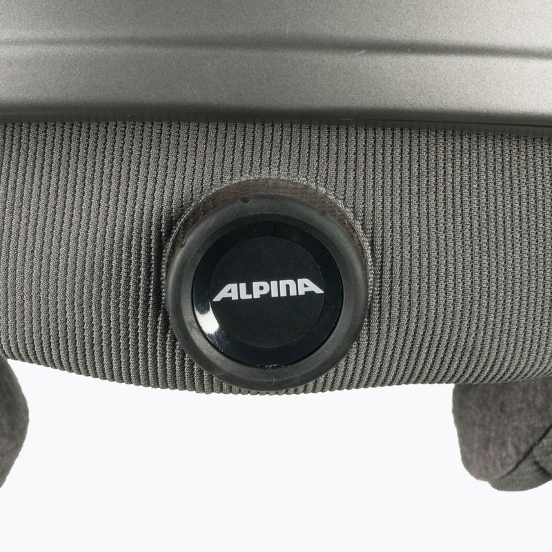 Alpina Alto QV gunmetal matinis slidinėjimo šalmas 6