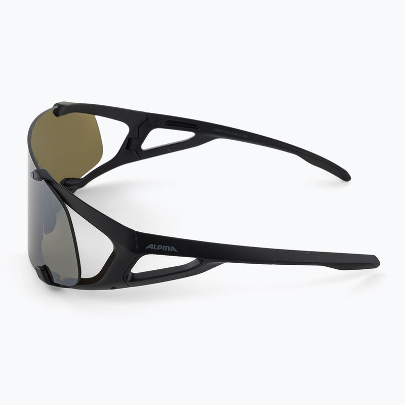 Akiniai nuo saulės Alpina Hawkeye Q-Lite black matt/silver mirror 4