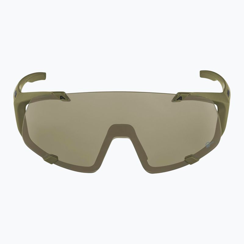 Akiniai nuo saulės Alpina Hawkeye Q-Lite olive matt/silver mirror 2