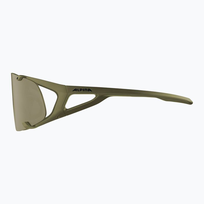 Akiniai nuo saulės Alpina Hawkeye Q-Lite olive matt/silver mirror 3