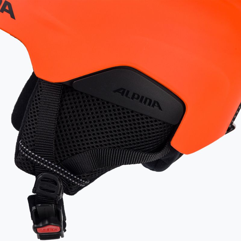 Alpina Pizi vaikiškas slidinėjimo šalmas neon/orange matt 7