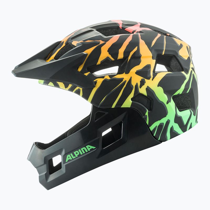 Vaikiškas dviračių šalmas Alpina Rupi fading neon matt 3