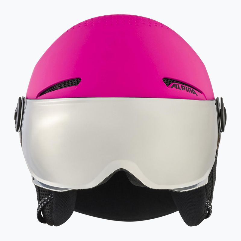 Vaikiškas slidinėjimo šalmas Alpina Zupo Visor Q-Lite pink matt 2