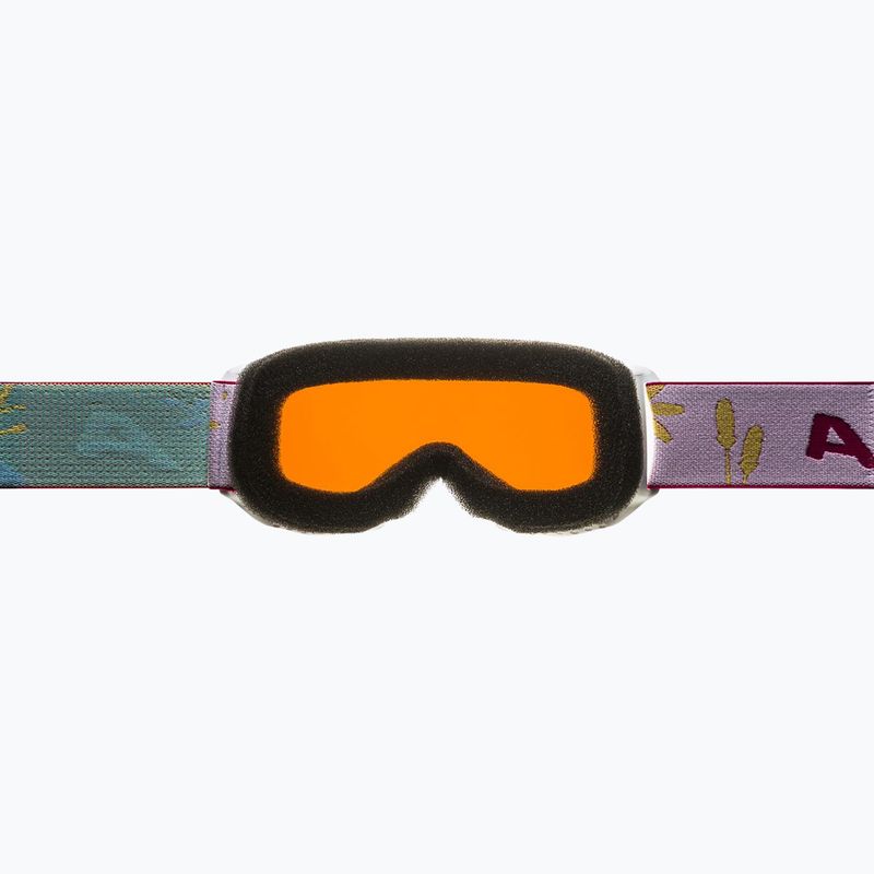Vaikiški slidinėjimo akiniai Alpina Piney white/ flower matt/ orange 7