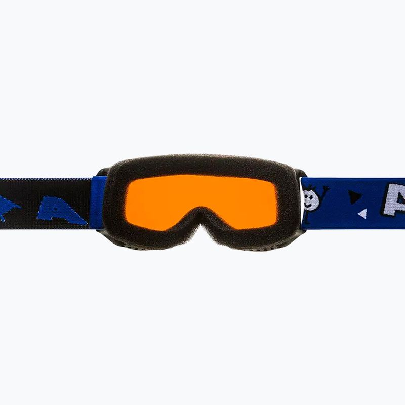 Vaikiški slidinėjimo akiniai Alpina Piney black/ blue matt/ orange 3