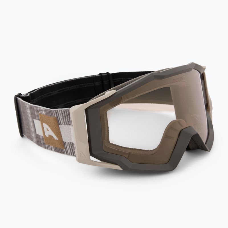 Dviračio akiniai Alpina Circus Q-Lite sand matt/ gold mirro/ clear 2