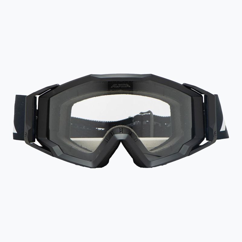 Dviračio akiniai Alpina Circus blackbird/ black/ clear 2
