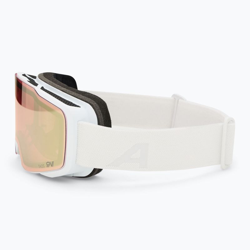 Slidinėjimo akiniai Alpina Taos QV white matt/ gold 4