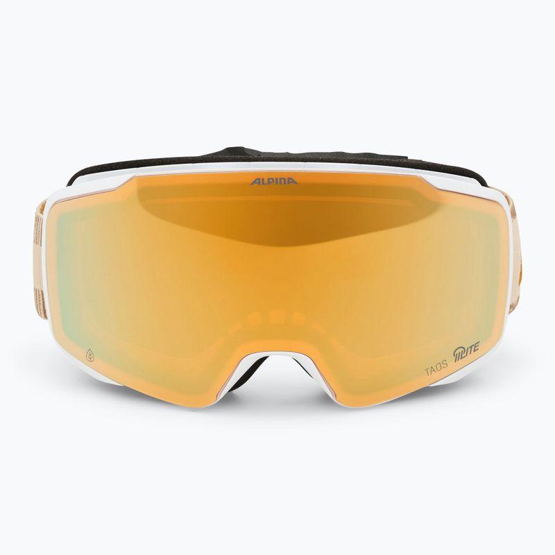 Slidinėjimo akiniai Alpina Taos Q-Lite white/ earth matt/ gold 2