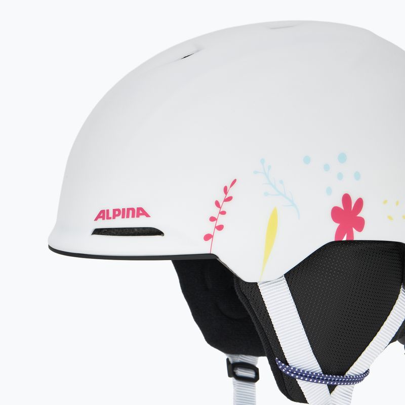 Vaikiškas slidinėjimo šalmas Alpina Brix white/ graphic matt 7
