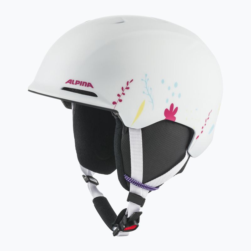 Vaikiškas slidinėjimo šalmas Alpina Brix white/ graphic matt