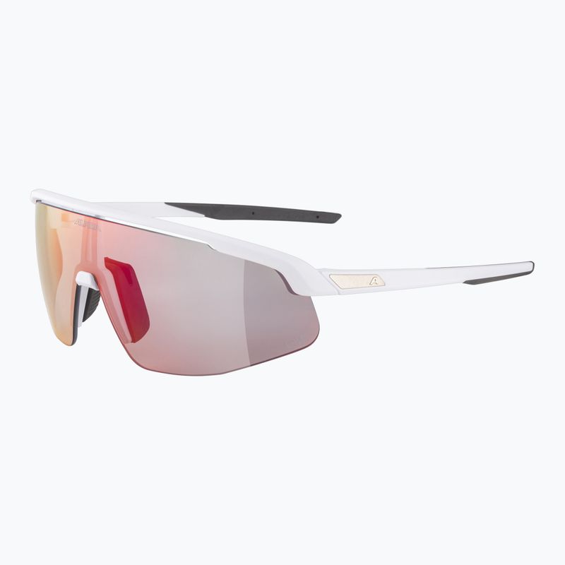 Akiniai nuo saulės Alpina Turbo Pro QV white matt/ rainbow mirror 6