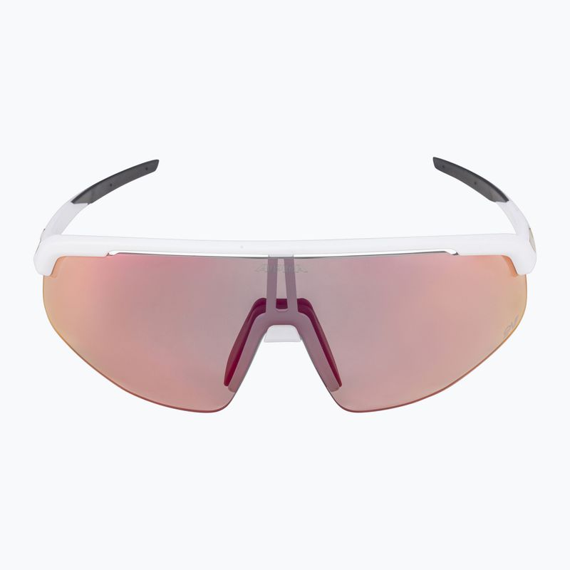 Akiniai nuo saulės Alpina Turbo Pro QV white matt/ rainbow mirror 7
