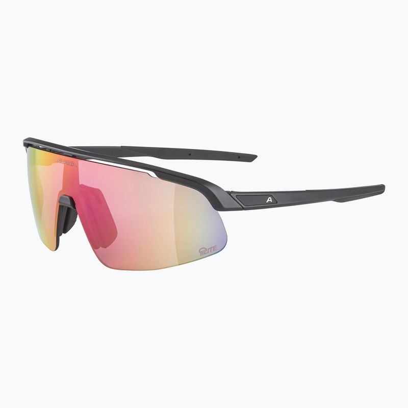 Akiniai nuo saulės Alpina Turbo Pro S Q-Lite black metalic matt/ pink mirror 5