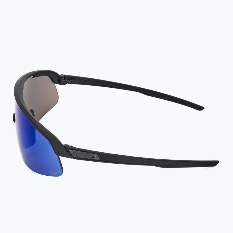 Akiniai nuo saulės Alpina Turbo Pro S Q-Lite black matt/ blue mirror 4